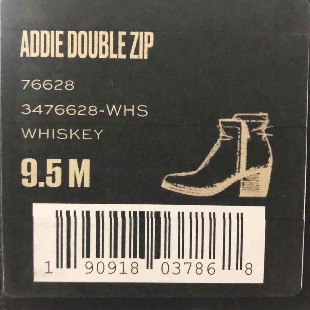 Frye Addie Double Zip / Whiskey / 9.5M / NIB